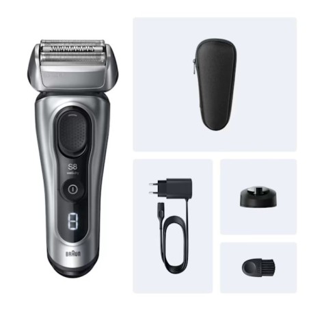 Braun Series 8 8617s Electric Razor - Premium Black & Silver Shaving Experience